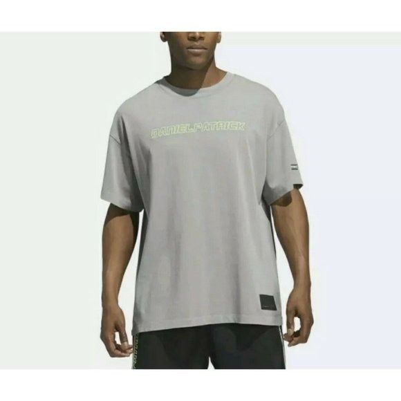 Adidas Daniel Patrick x Harden Collab Gray T-Shirt $85 Sz M