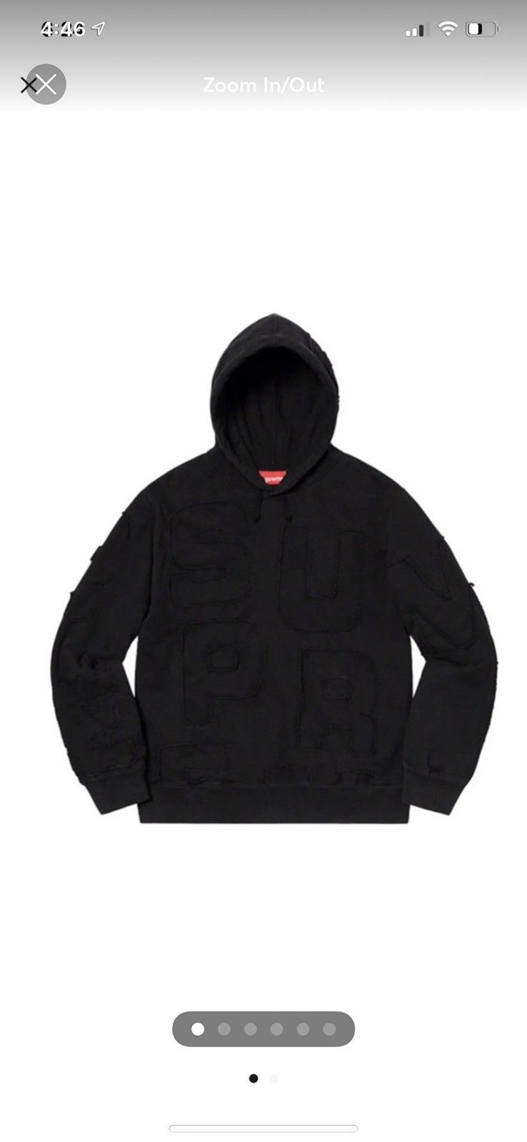 【Supreme】CutoutLettersHoodedSweatshirt Supreme Cutout Letters Hooded Sweatshirt Black Men's - SS20 - US