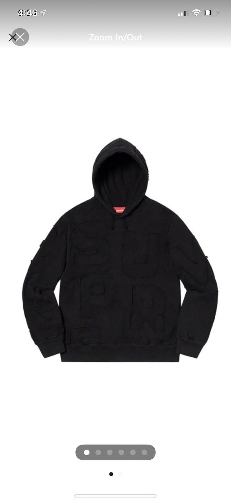 Supreme Supreme Cutout Letters Hooded Sweatshirt SS20 | Grailed