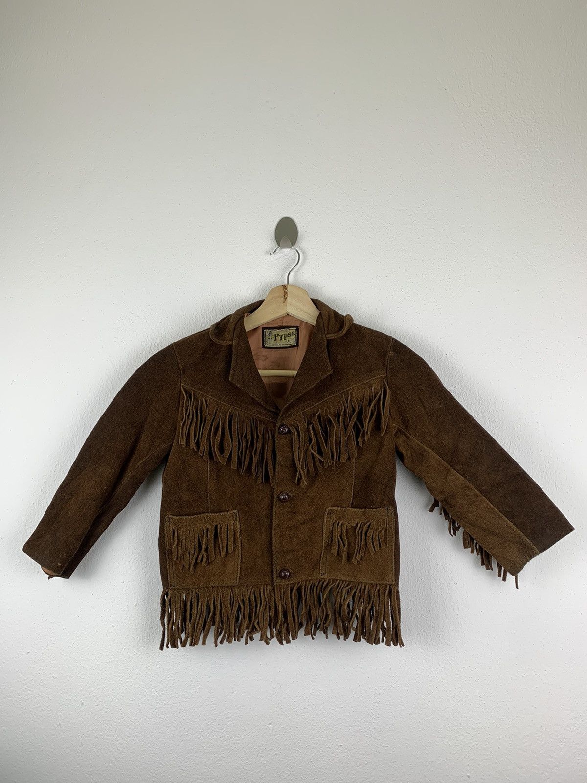 Vintage VINTAGE 70’s PYPSA KID COWBOY LEATHER JACKET Size US XXS / EU 40 - 2 Thumbnail
