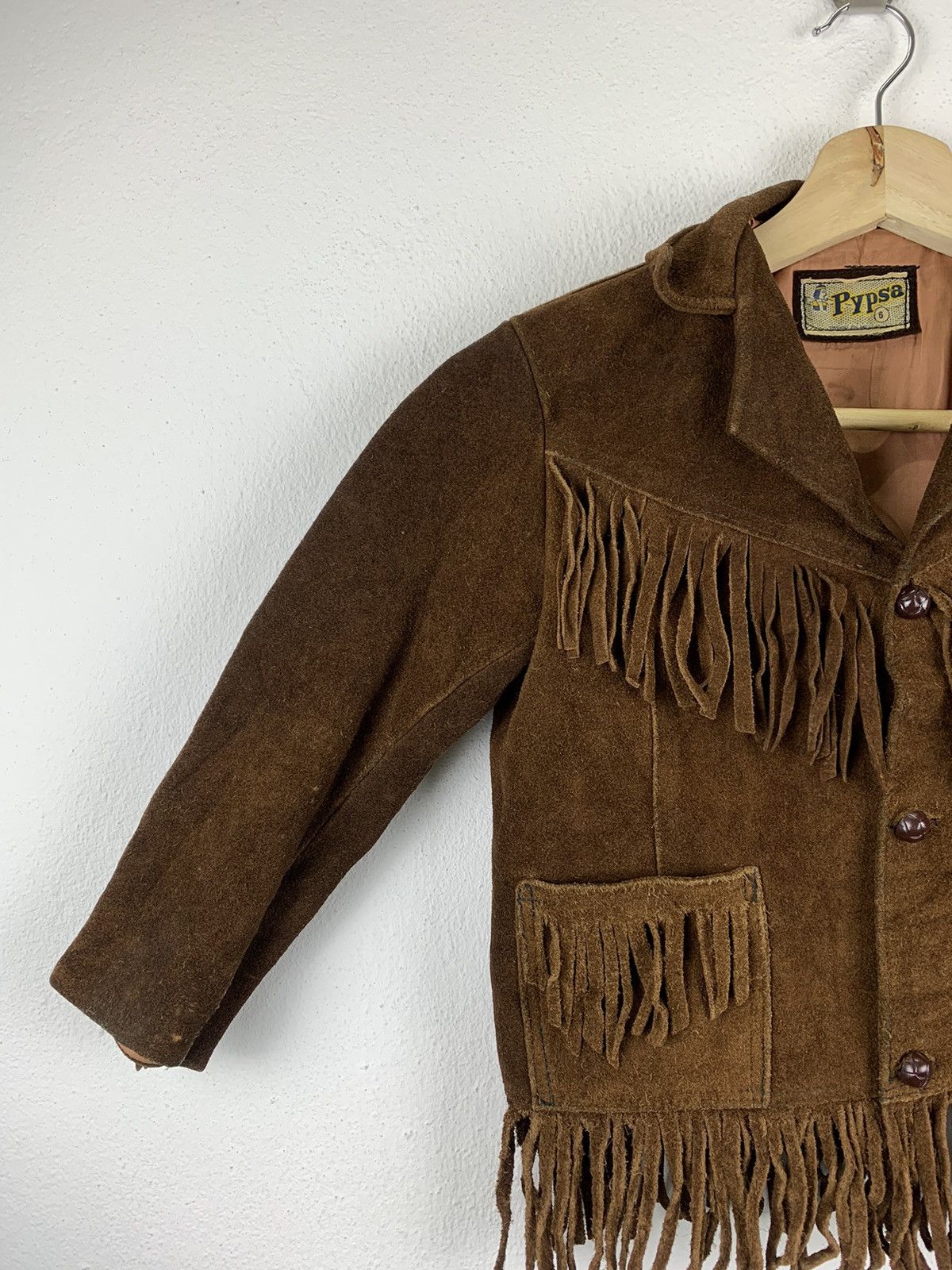 Vintage VINTAGE 70’s PYPSA KID COWBOY LEATHER JACKET Size US XXS / EU 40 - 5 Thumbnail