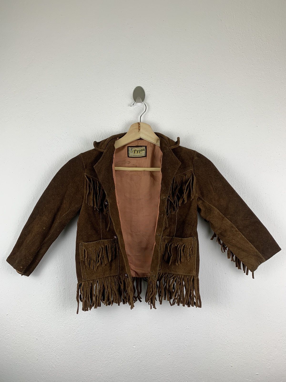 Vintage VINTAGE 70’s PYPSA KID COWBOY LEATHER JACKET Size US XXS / EU 40 - 6 Thumbnail