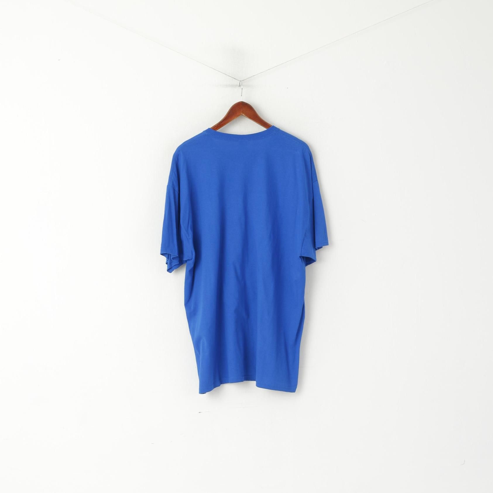 Fruit Of The Loom Fruit Of the Loom Men 2XL T- Shirt Blue Cotton 0023 Size US XXL / EU 58 / 5 - 5 Thumbnail