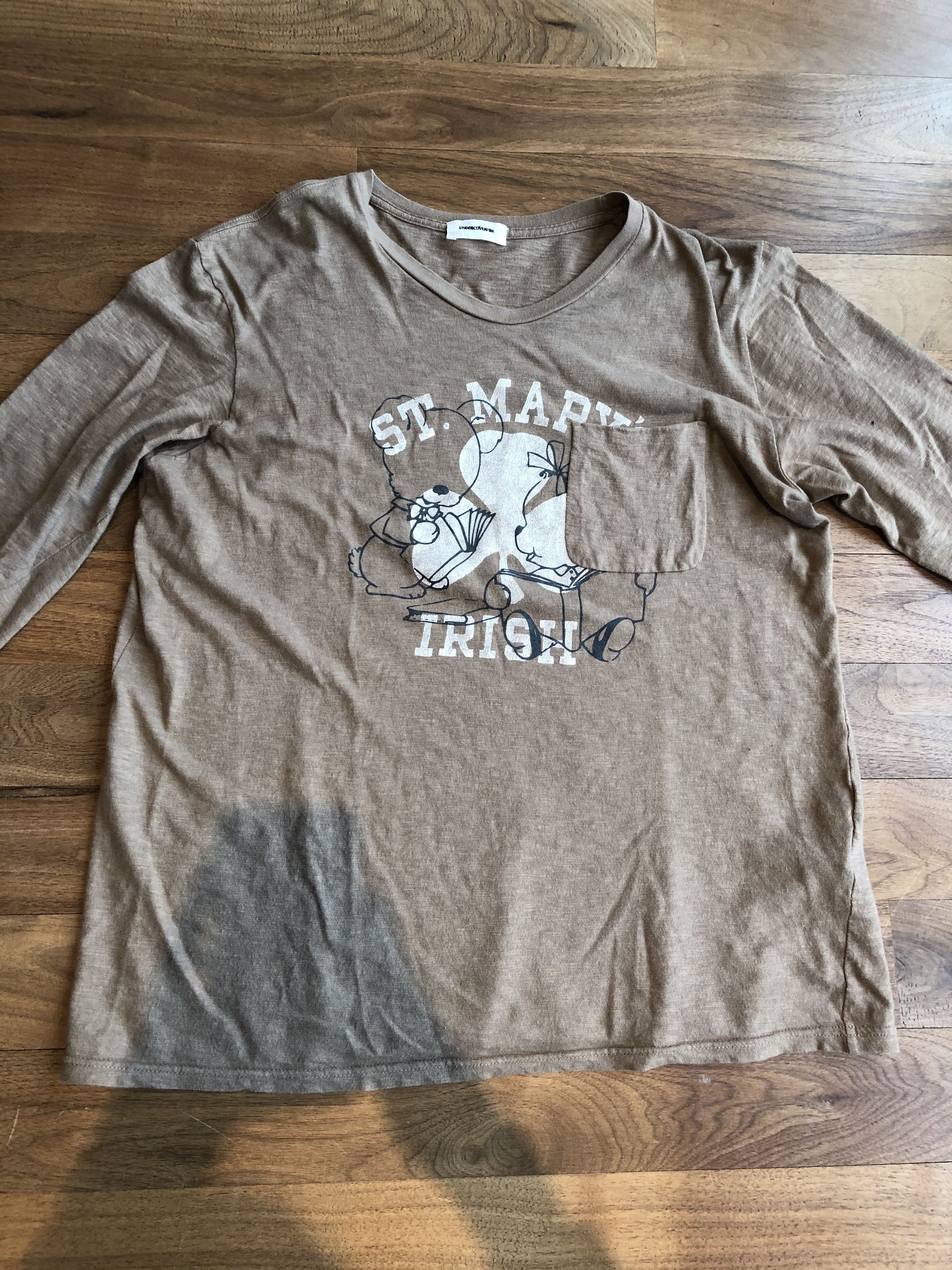 トップス undercover ST.MARYS IRISH TEE Undercover Size 3 Undercover St Mary's Irish Longsleeve