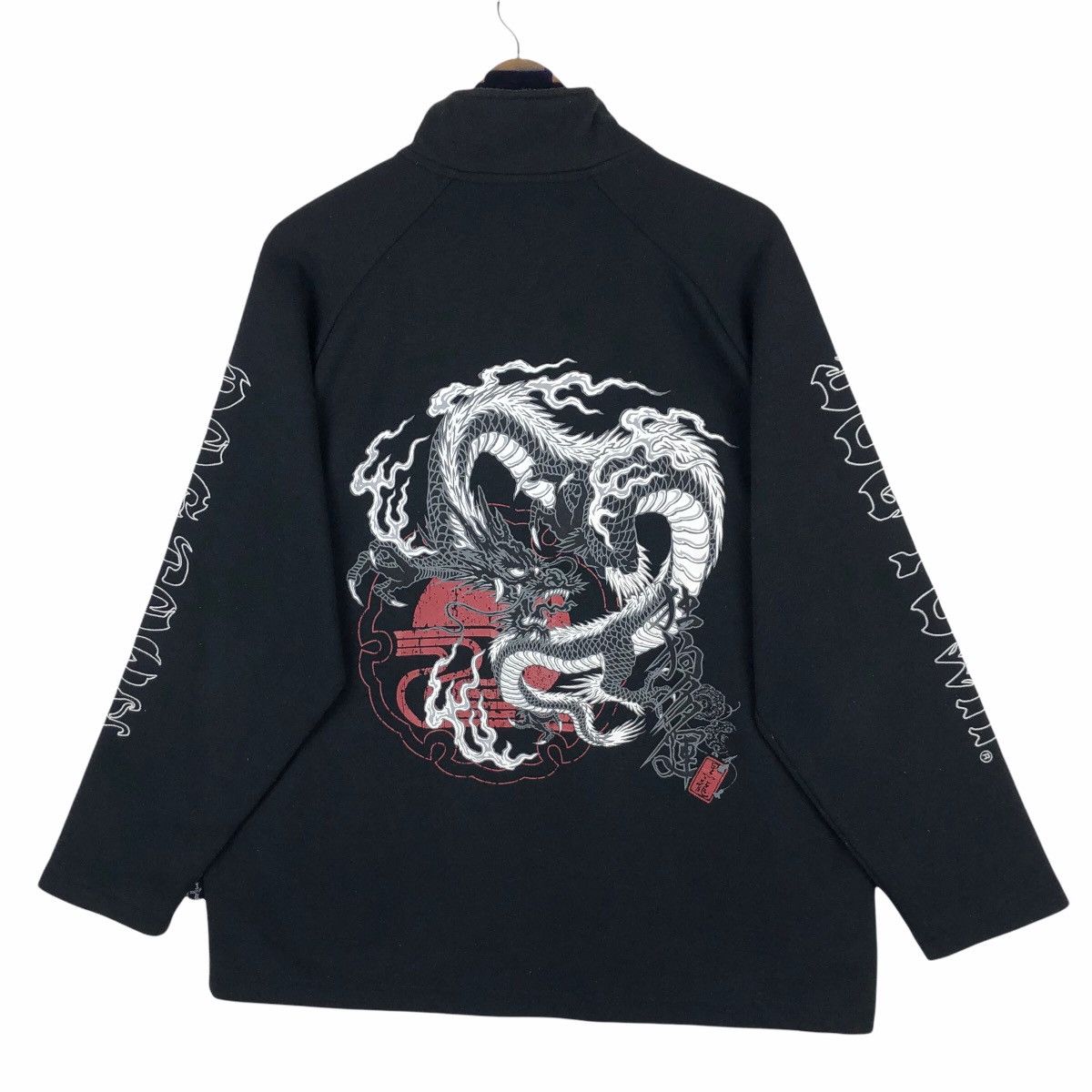 Dogtown Vintage Dogtown Black Dragon Zip Up Sweater Size US L / EU 52-54 / 3 - 1 Thumbnail