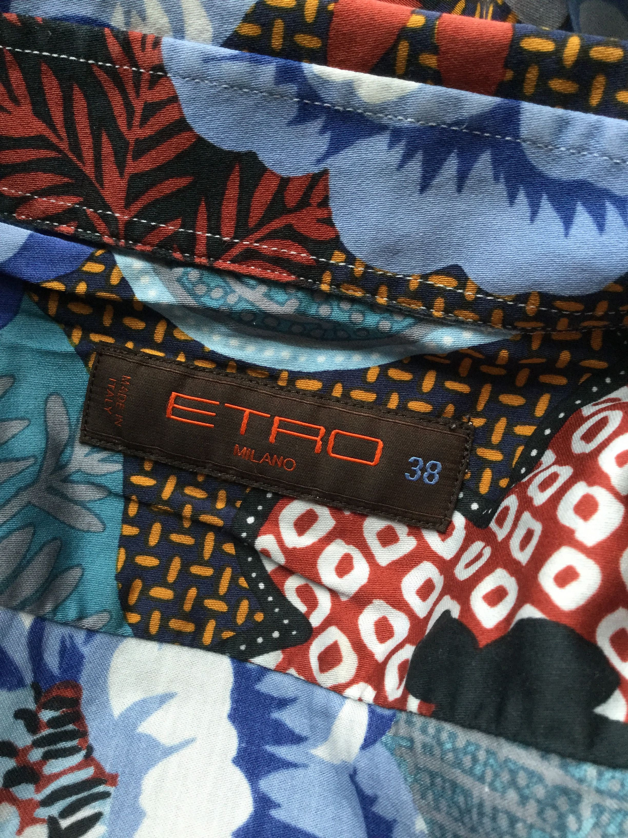 Etro Flower printed PEGASUS shirt.Like Giani Versace or Hermes Size US S / EU 44-46 / 1 - 4 Thumbnail