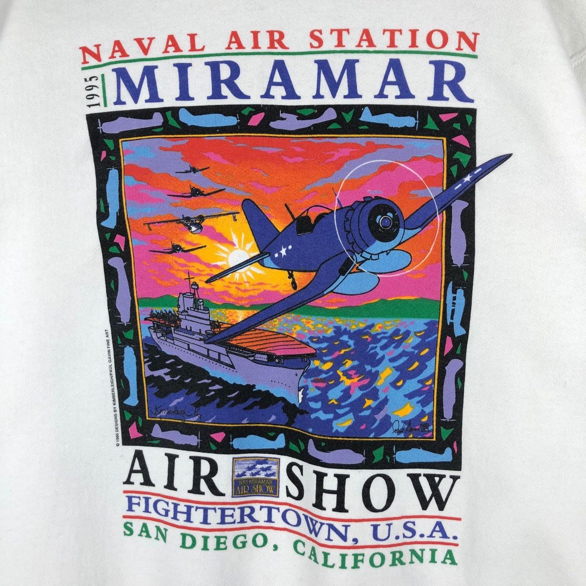 Fruit Of The Loom Vintage 1995 Miramar Air Show Crewneck Sweatshirt Size US XL / EU 56 / 4 - 6 Thumbnail