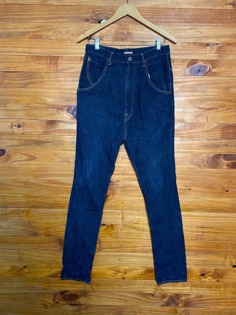 Kapital Vintage Kapital Buckle Back Blue Denim Jeans | Grailed