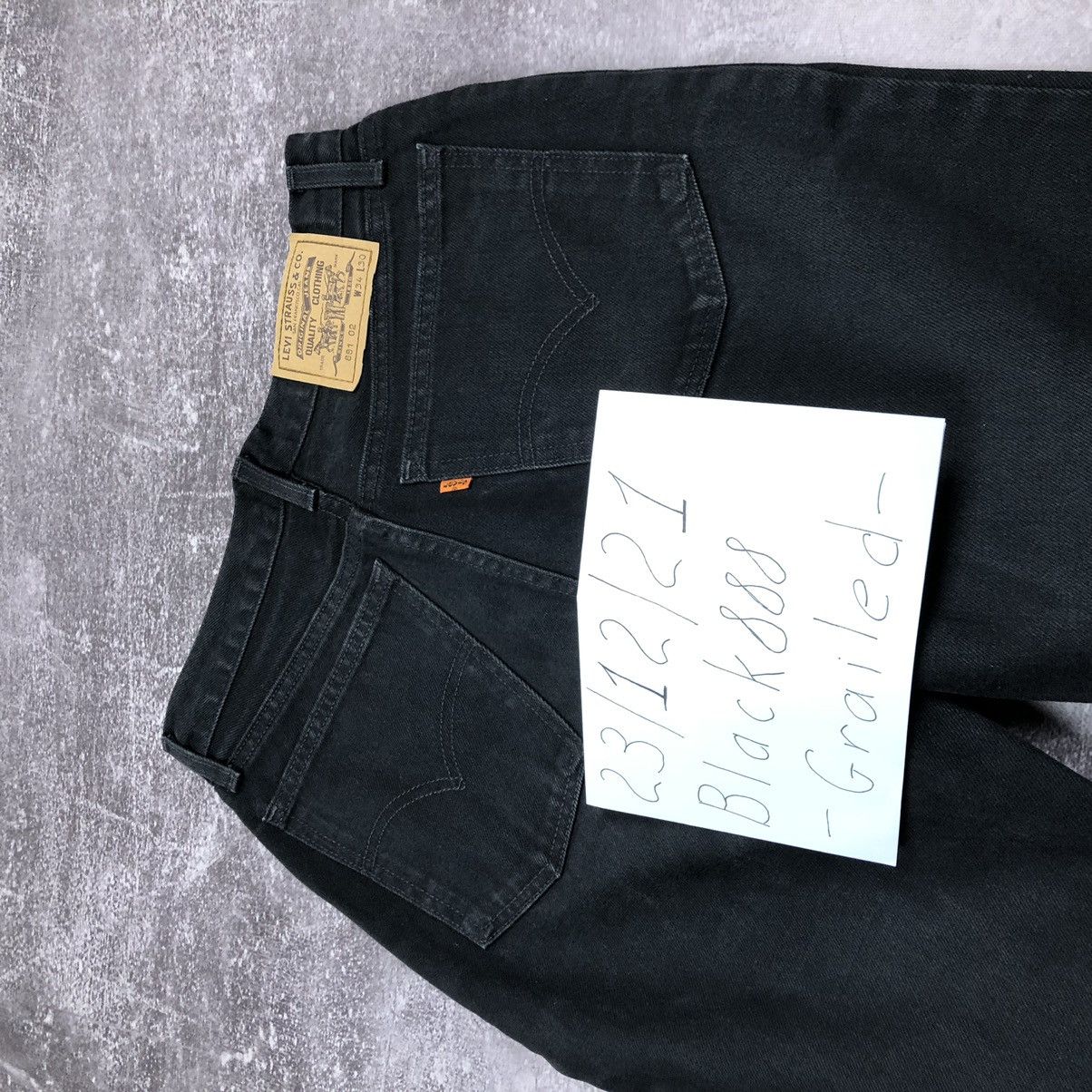 Levi's Vintage Levi’s 881 02 Black Jeans Orange tab Size US 34 / EU 50 - 16 Thumbnail