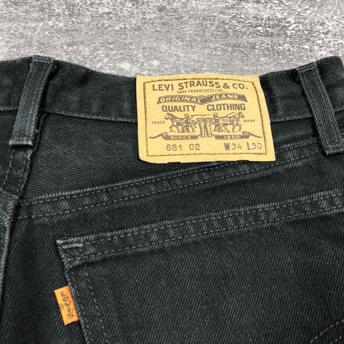 Levi's Vintage Levi’s 881 02 Black Jeans Orange tab Size US 34 / EU 50 - 13 Thumbnail