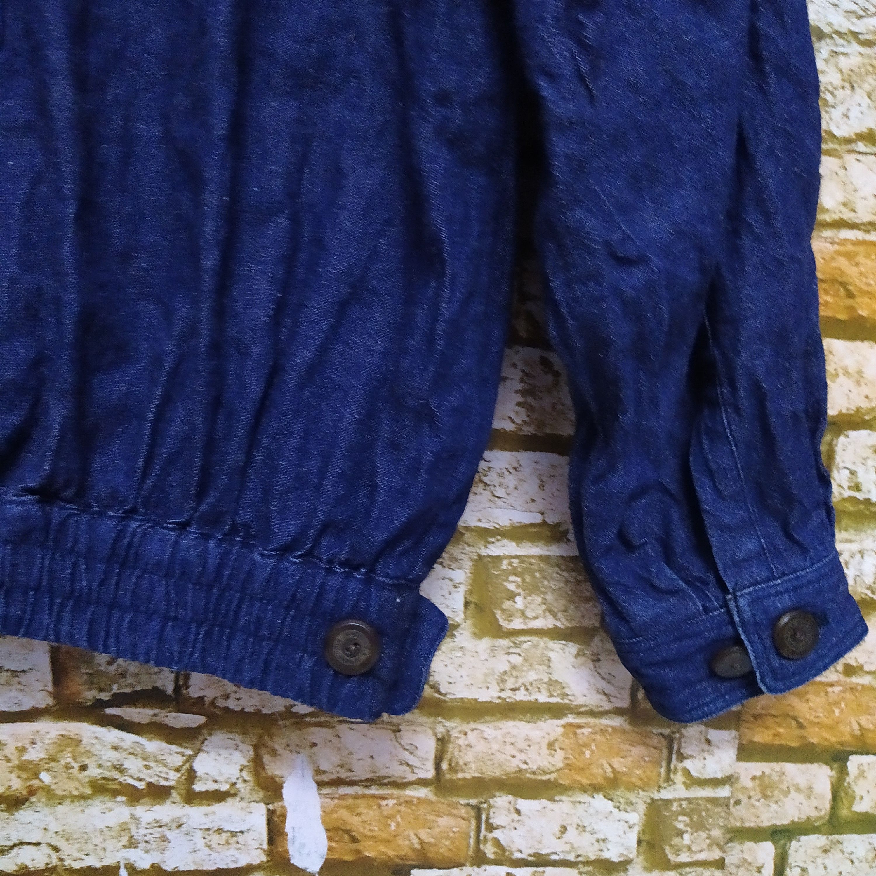 Other 90s PIA RACING DENIM JACKET (D538) Size US L / EU 52-54 / 3 - 6 Thumbnail