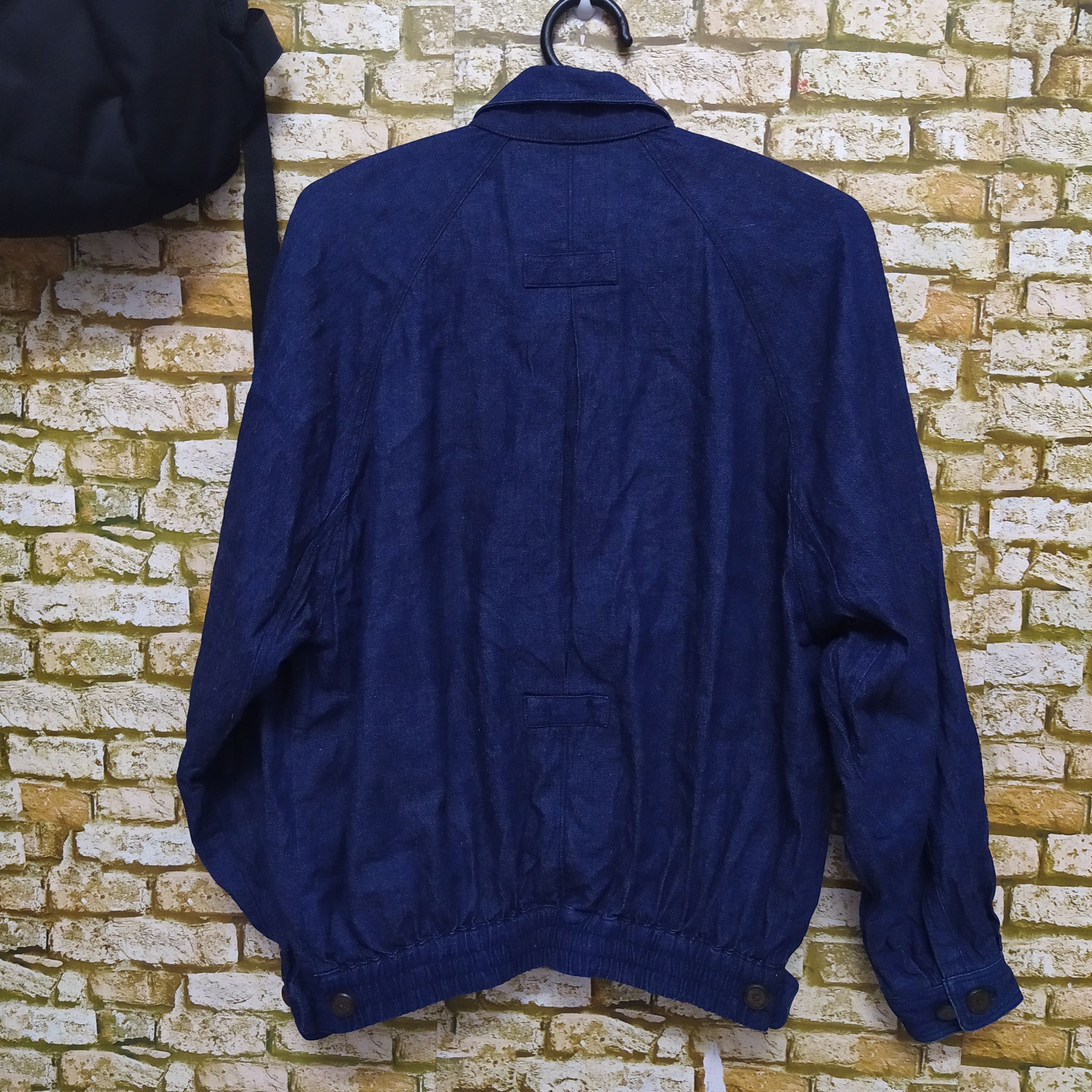 Other 90s PIA RACING DENIM JACKET (D538) Size US L / EU 52-54 / 3 - 5 Thumbnail