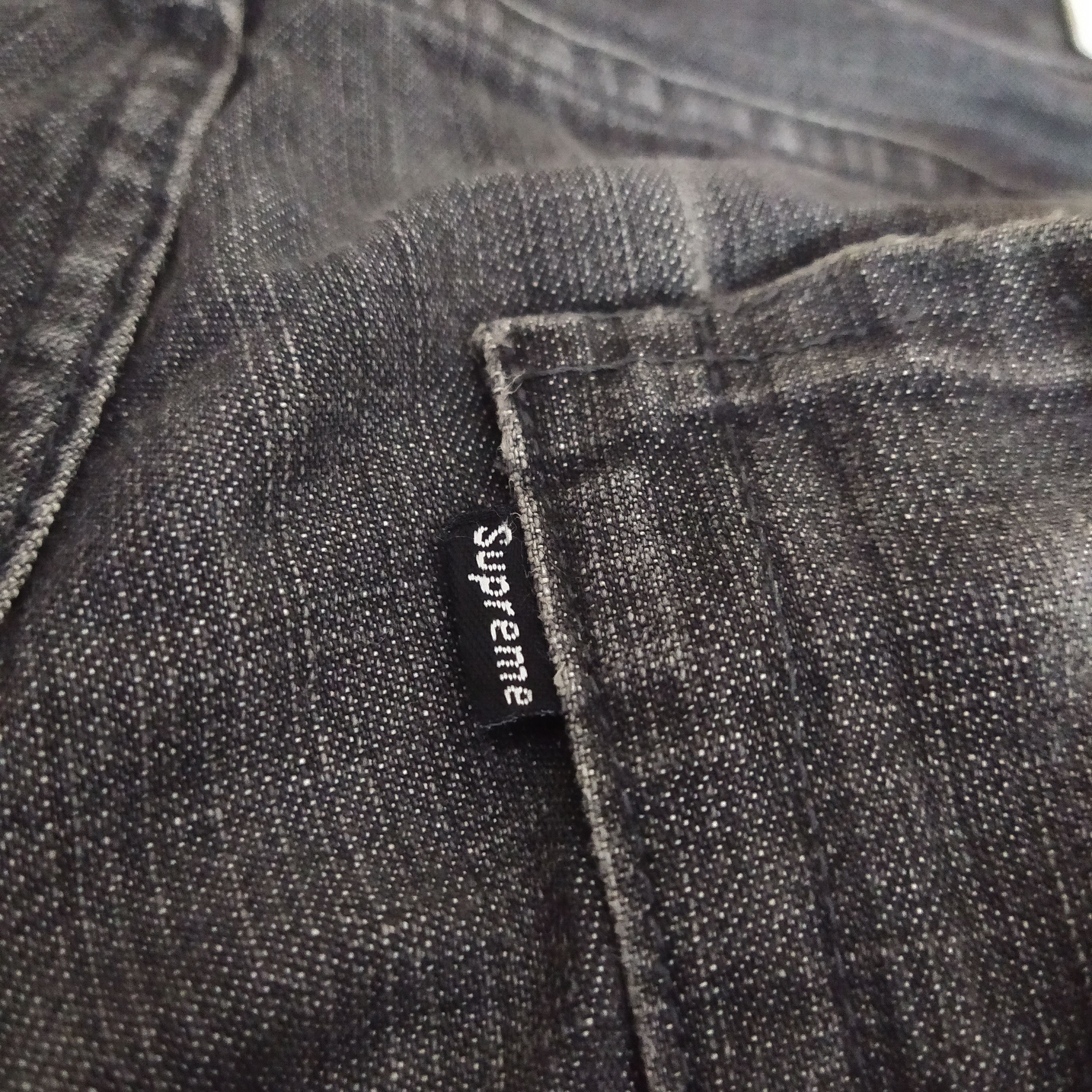 Supreme × Vintage VTG SUPREME DENIM MADE IN USA BLACK (D540) Size US 30 / EU 46 - 6 Thumbnail
