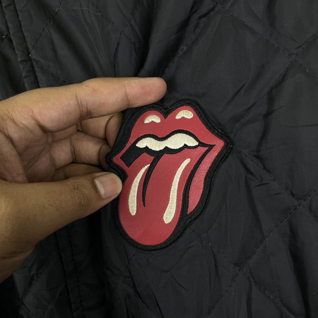 Vintage Vintage The Rolling Stones Varsity Leather Reversible Jacket Size US L / EU 52-54 / 3 - 16 Thumbnail