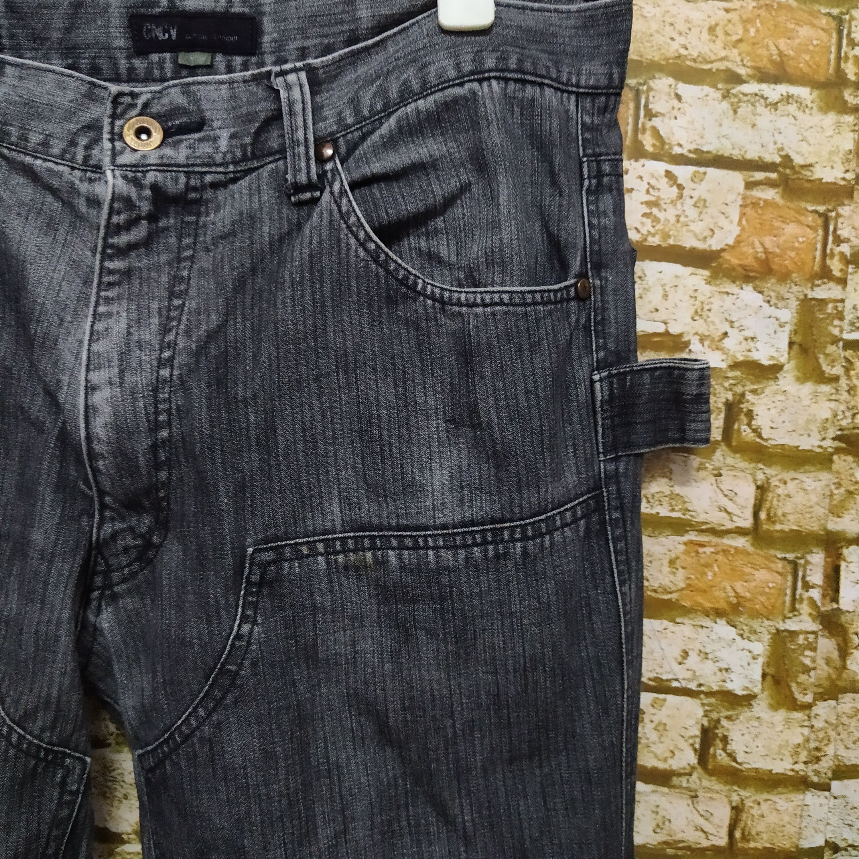 Japanese Brand CONCAVE ATTEMPT EMPT DOUBLE KNEE DENIM (D543) w32 Size US 32 / EU 48 - 2 Thumbnail