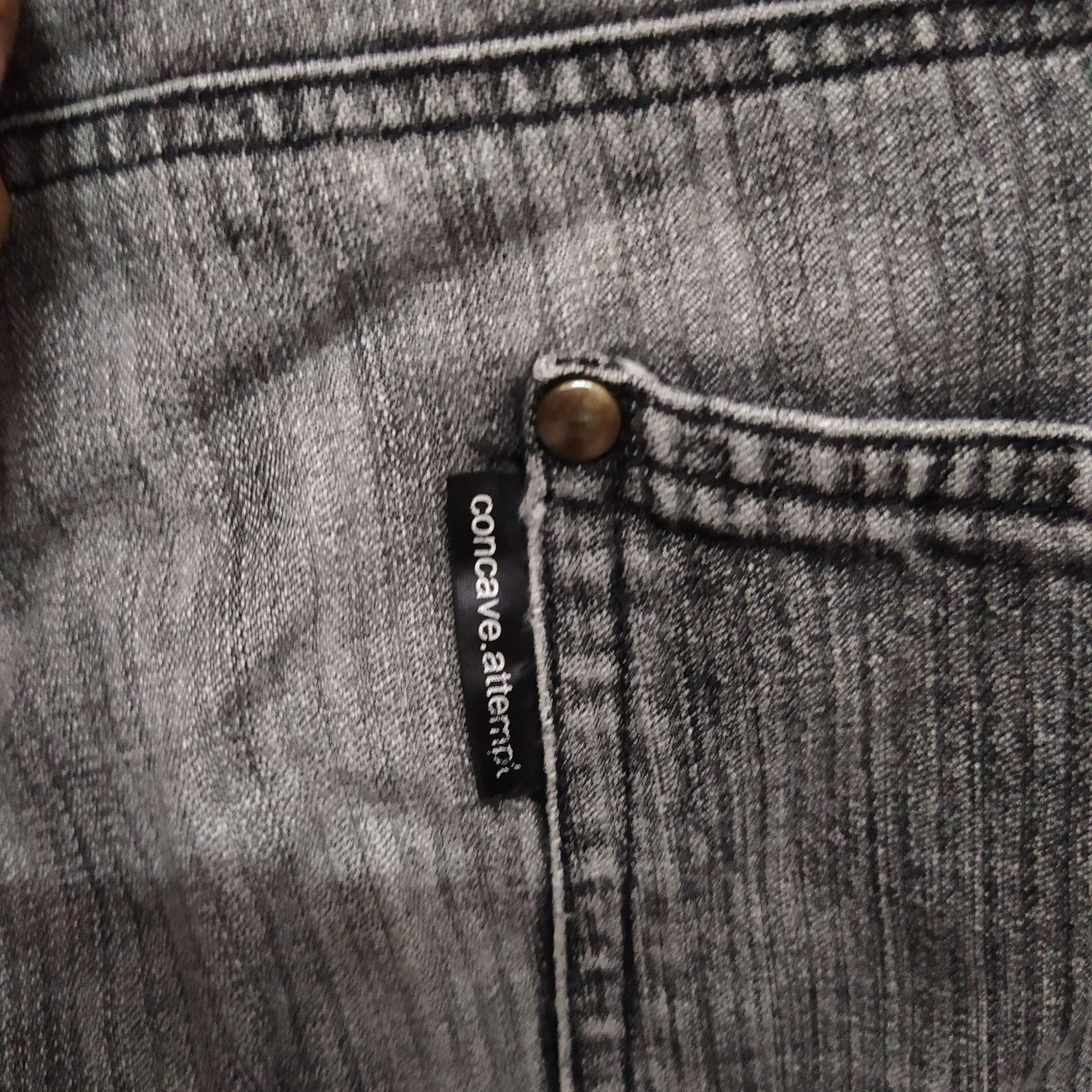 Japanese Brand CONCAVE ATTEMPT EMPT DOUBLE KNEE DENIM (D543) w32 Size US 32 / EU 48 - 9 Thumbnail