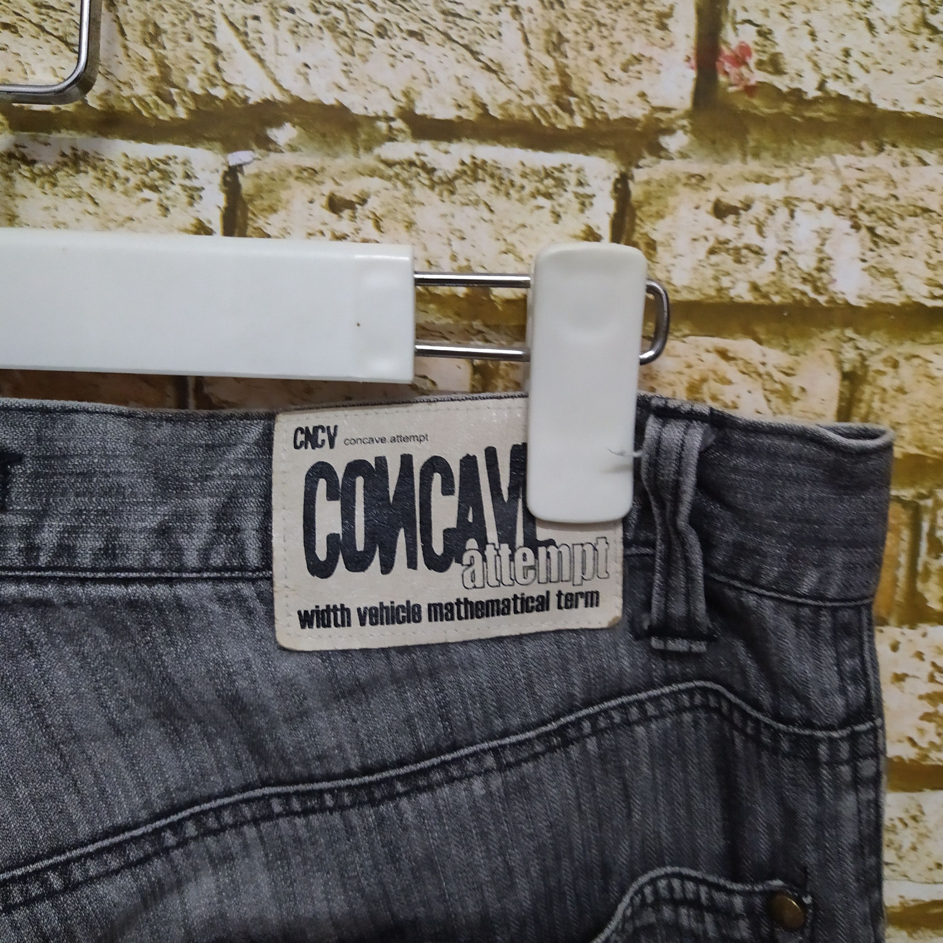 Japanese Brand CONCAVE ATTEMPT EMPT DOUBLE KNEE DENIM (D543) w32 Size US 32 / EU 48 - 8 Thumbnail