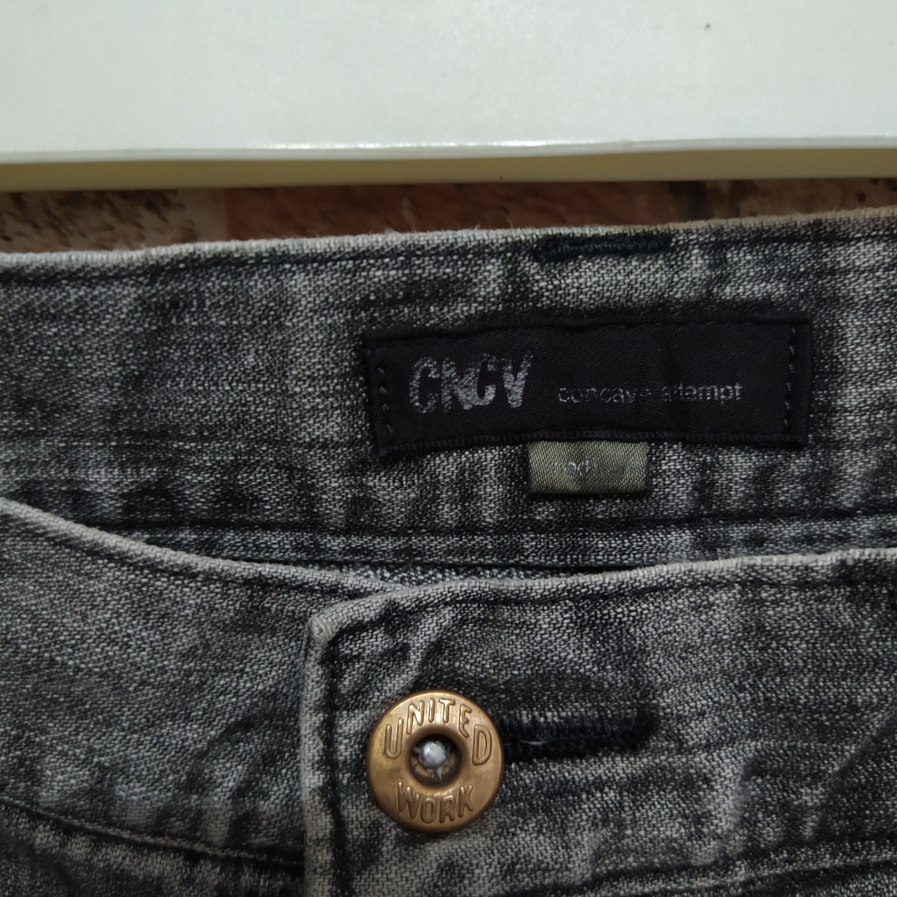 Japanese Brand CONCAVE ATTEMPT EMPT DOUBLE KNEE DENIM (D543) w32 Size US 32 / EU 48 - 4 Thumbnail
