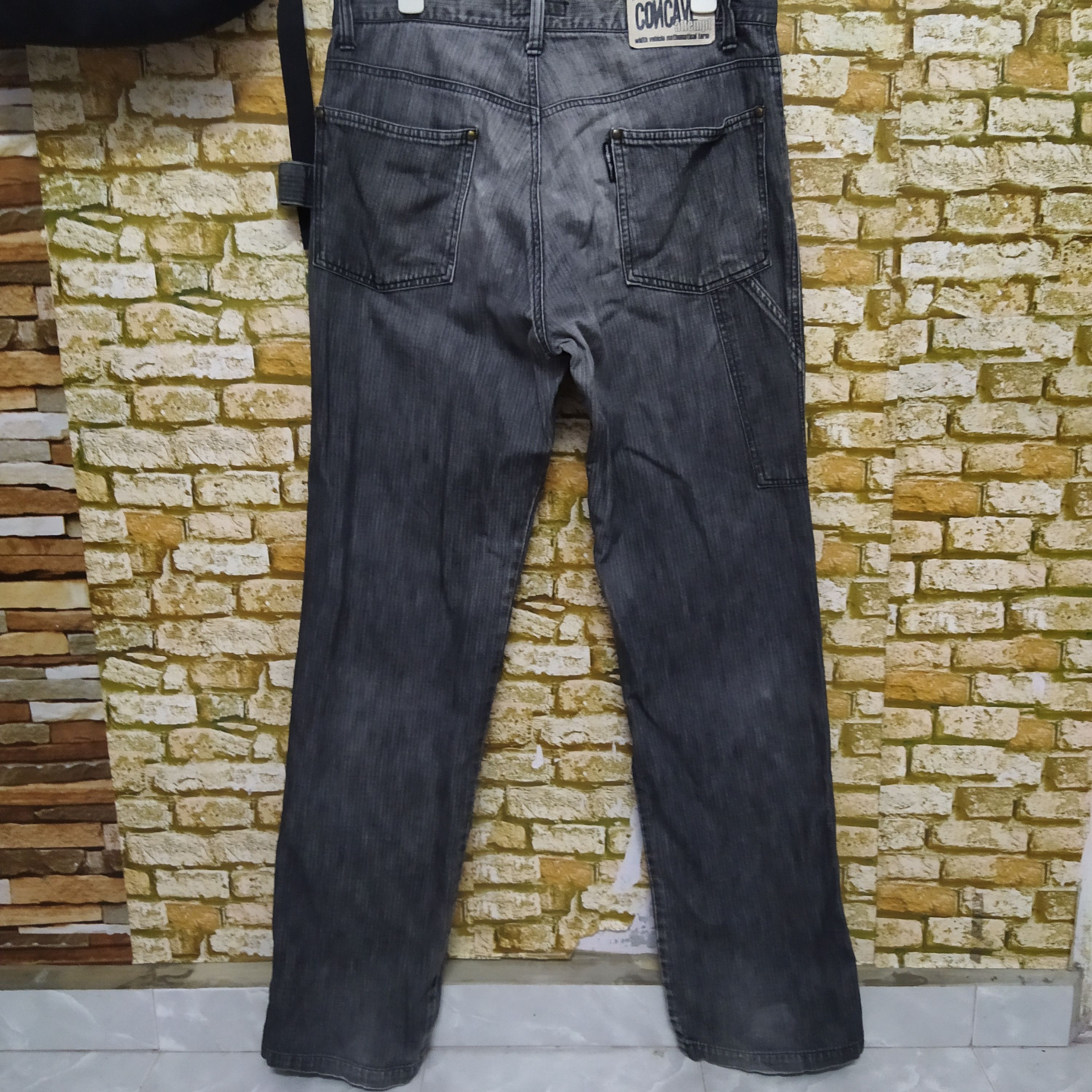 Japanese Brand CONCAVE ATTEMPT EMPT DOUBLE KNEE DENIM (D543) w32 Size US 32 / EU 48 - 6 Thumbnail
