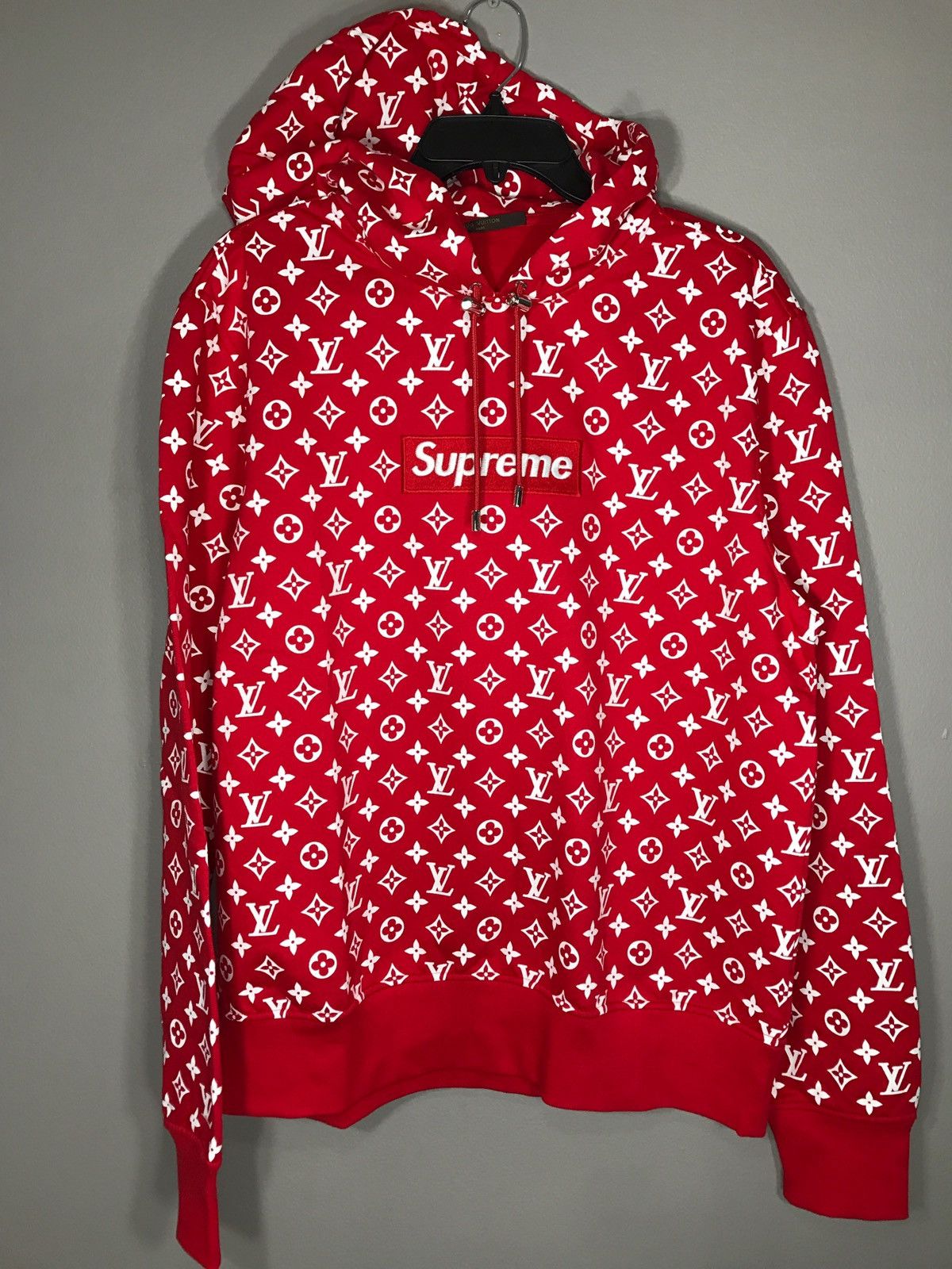 Supreme x lv hoodie on sale price