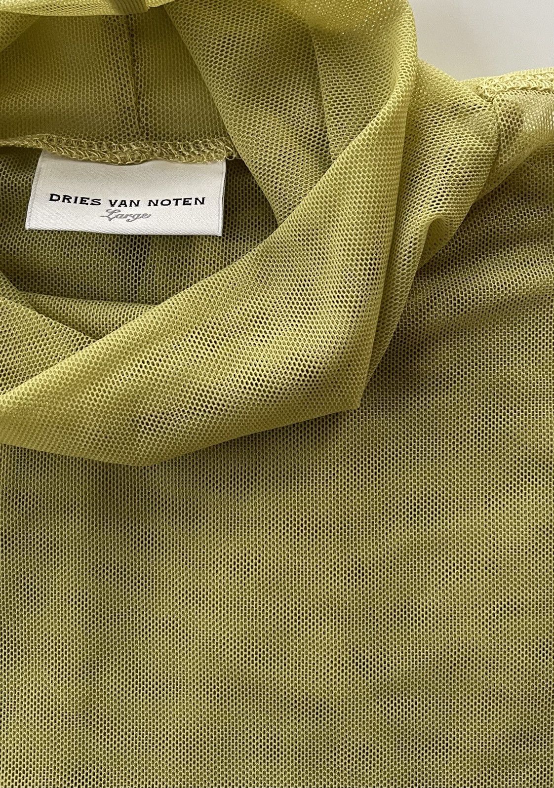 Dries Van Noten Stretch-Mesh Turtleneck Top Size US L / EU 52-54 / 3 - 4 Thumbnail