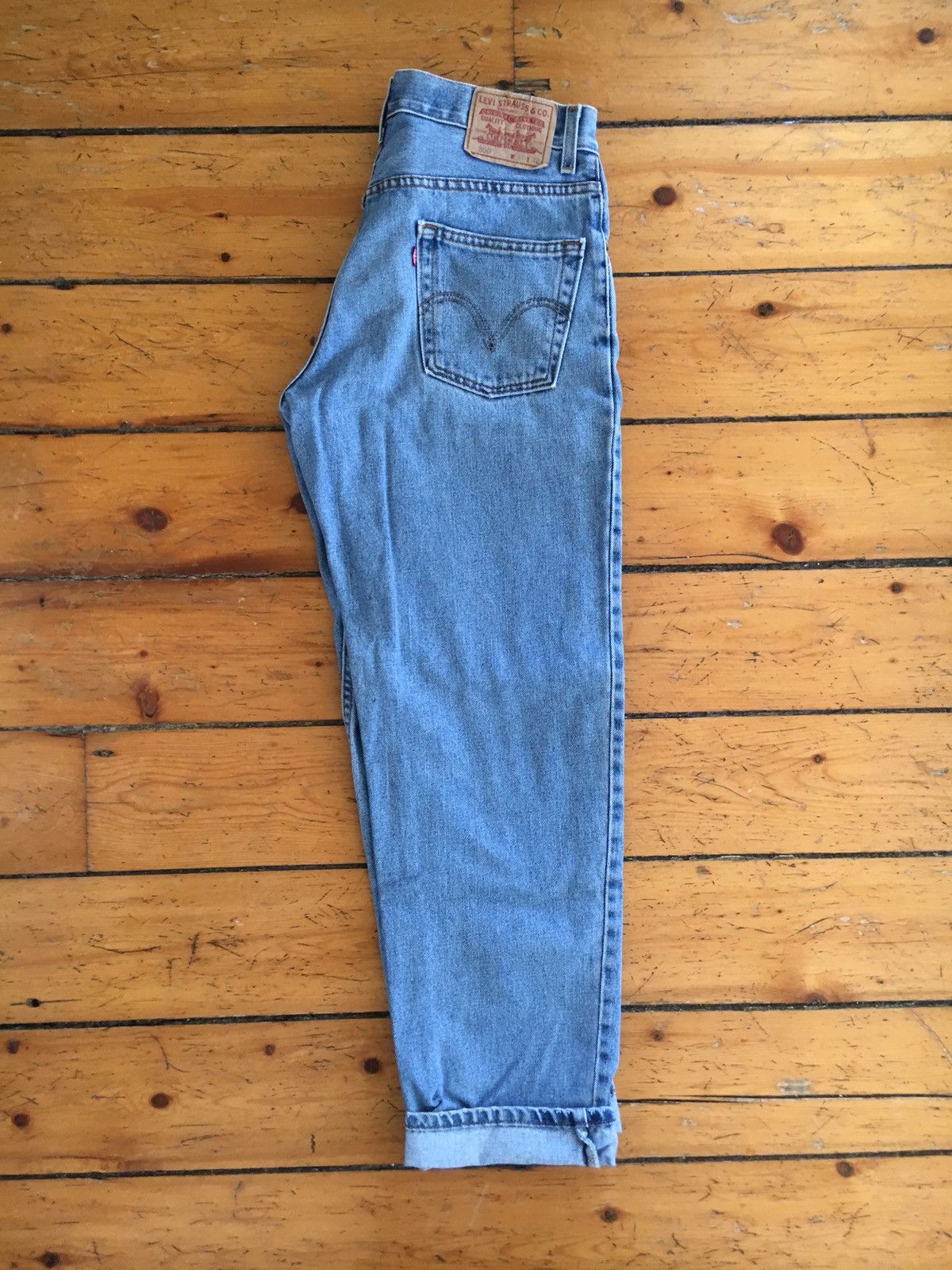 Levi's × Levi's Vintage Clothing × Vintage Vtg 90s 🔥 550 Jeans Tapered Stone Washed Size US 31 - 1 Thumbnail