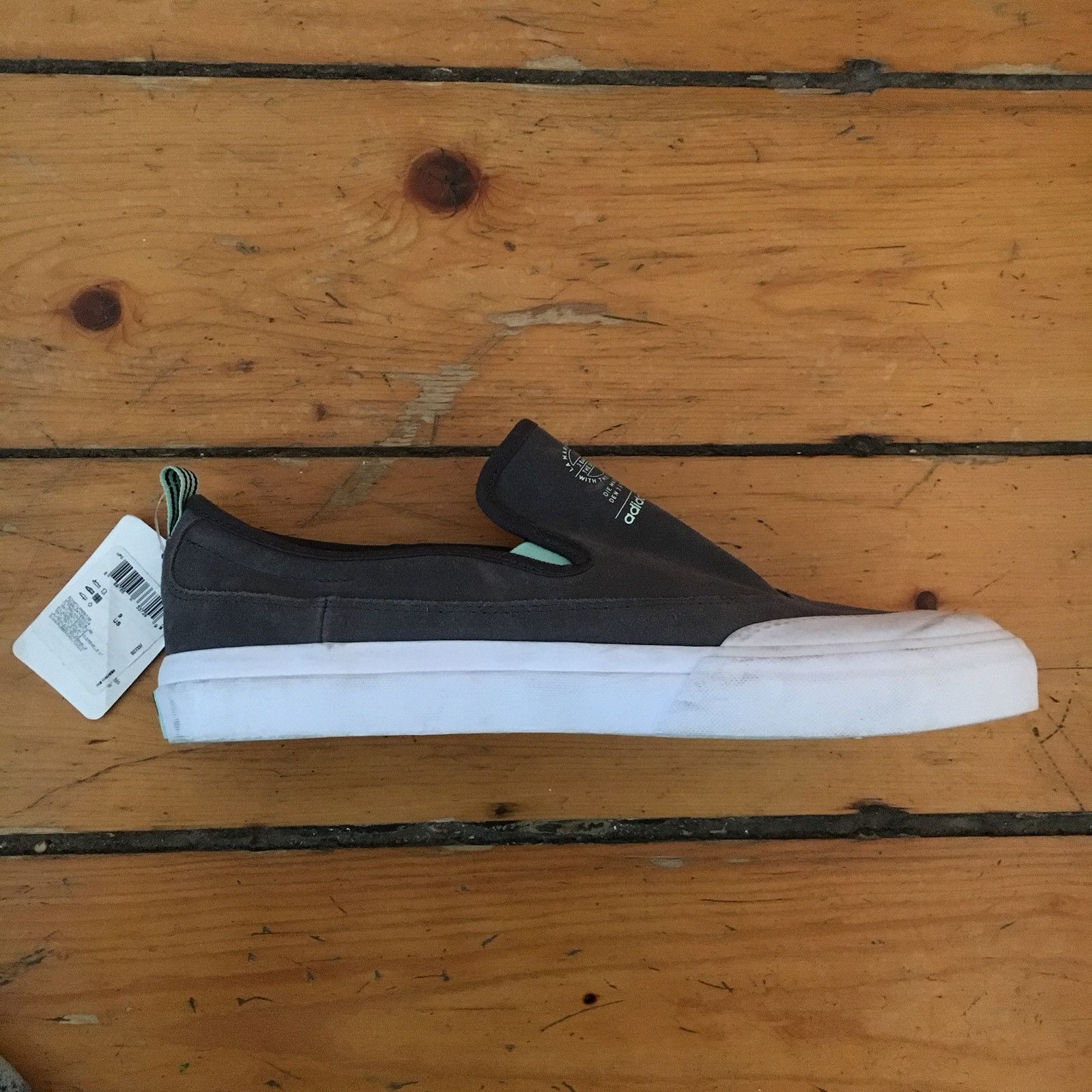 Adidas 🔥 Gray Light Blue Slip On Size US 9 / EU 42 - 1 Thumbnail