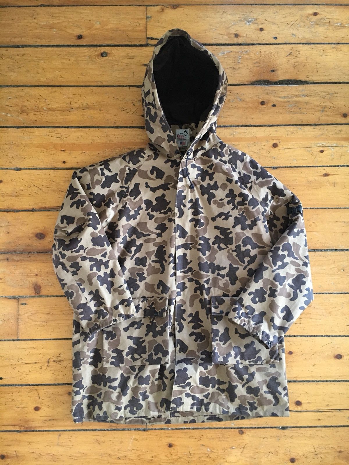Vtg 🔥Duck Bape Camo Hunting Fully Lined Rain Jacket