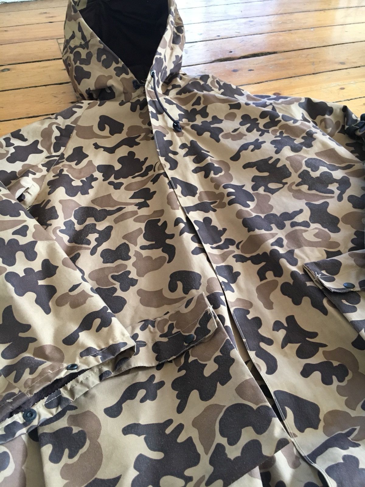 Orvis × Vintage Vtg 🔥Duck Bape Camo Hunting Fully Lined Rain Jacket Size US L / EU 52-54 / 3 - 2 Thumbnail