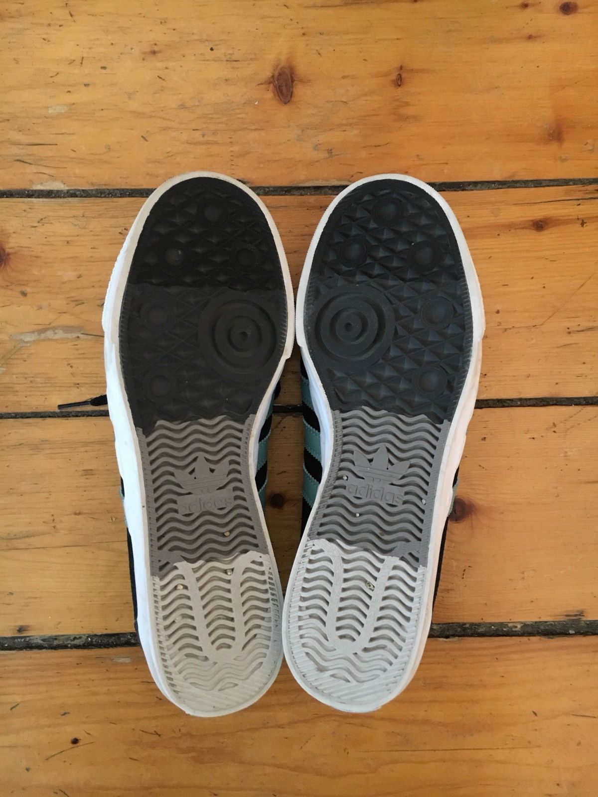 Adidas 🔥 Rare Light Blue Real Stripe Suede Skateboarding Adi Ease Size US 9.5 / EU 42-43 - 2 Thumbnail