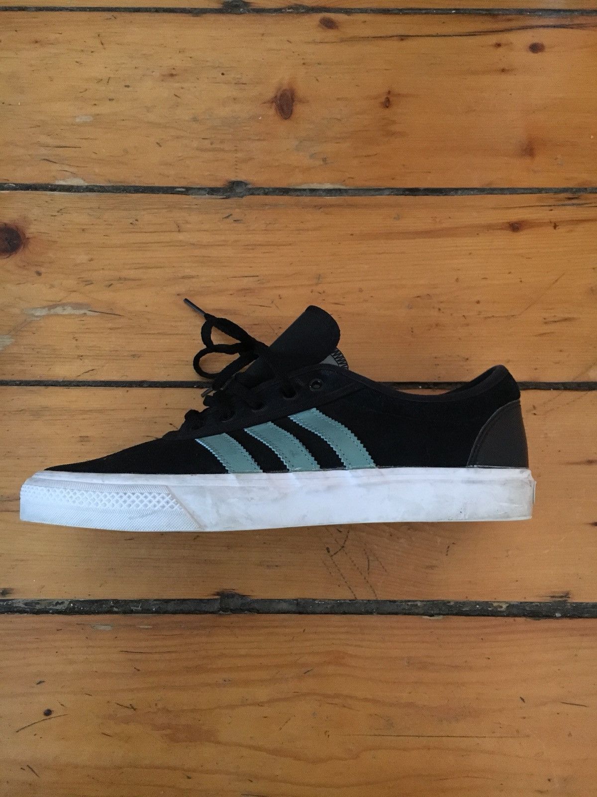 Adidas 🔥 Rare Light Blue Real Stripe Suede Skateboarding Adi Ease Size US 9.5 / EU 42-43 - 1 Thumbnail