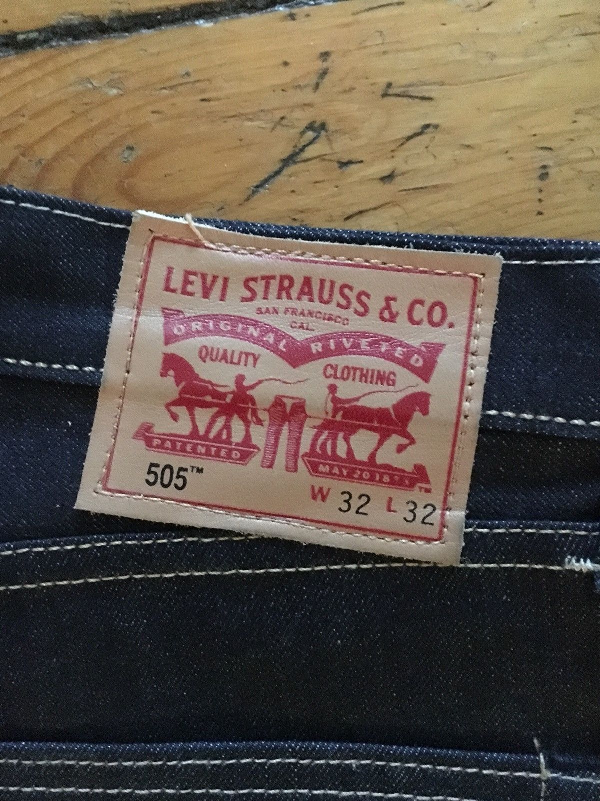 Levi's × Levi's Vintage Clothing × Vintage NEW Levi’s 505 Dark Blue Size US 32 / EU 48 - 3 Thumbnail