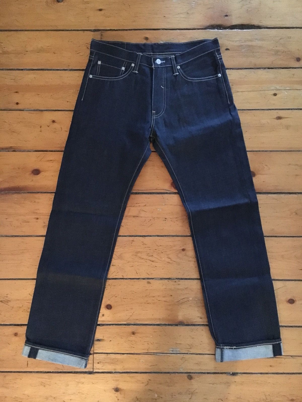 Levi's × Levi's Vintage Clothing × Vintage NEW Levi’s 505 Dark Blue Size US 32 / EU 48 - 2 Thumbnail