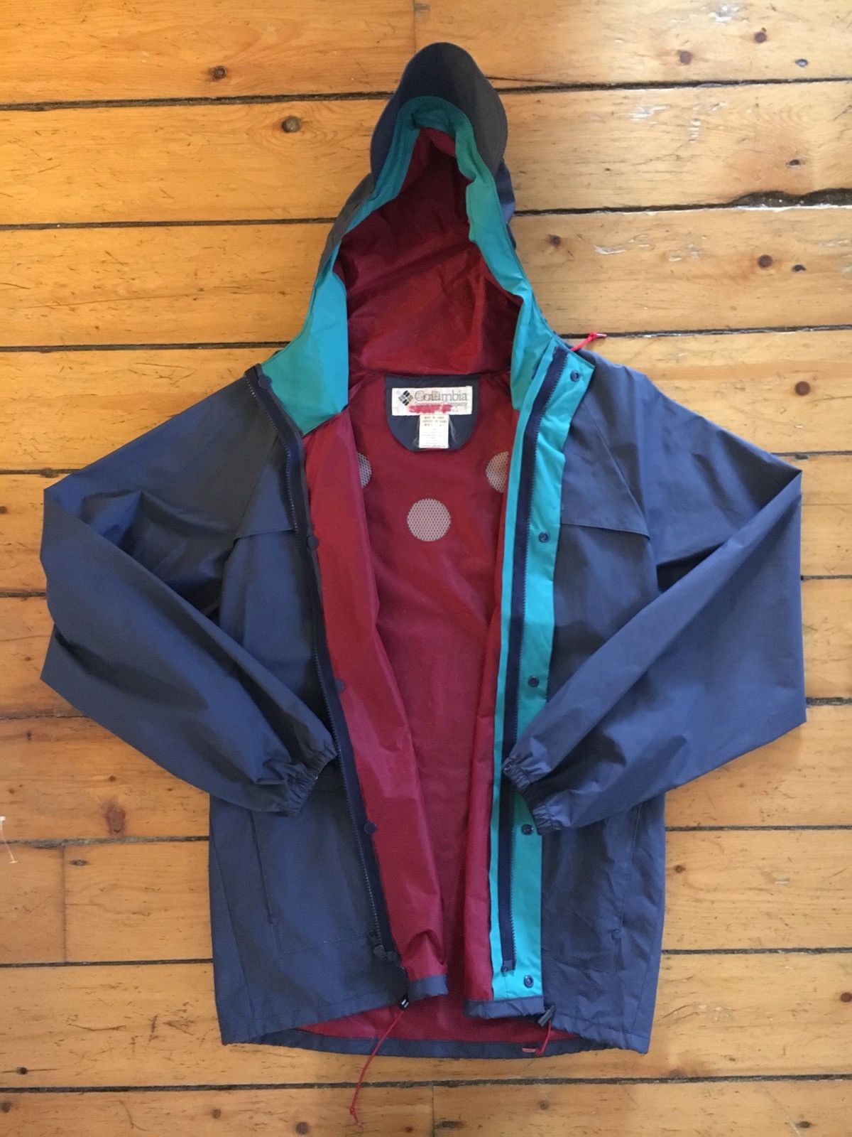 Columbia × Vintage Vtg 90s 🔥Rain Coat Jacket Size US M / EU 48-50 / 2 - 2 Thumbnail