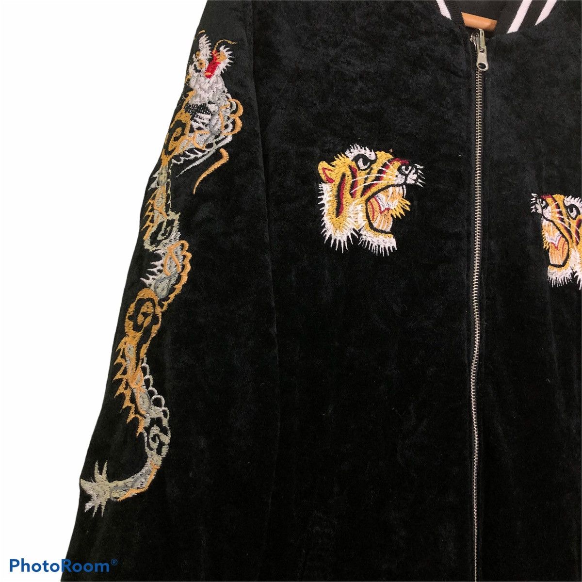 Japanese Sukajan Tiger All Embroided Reversible