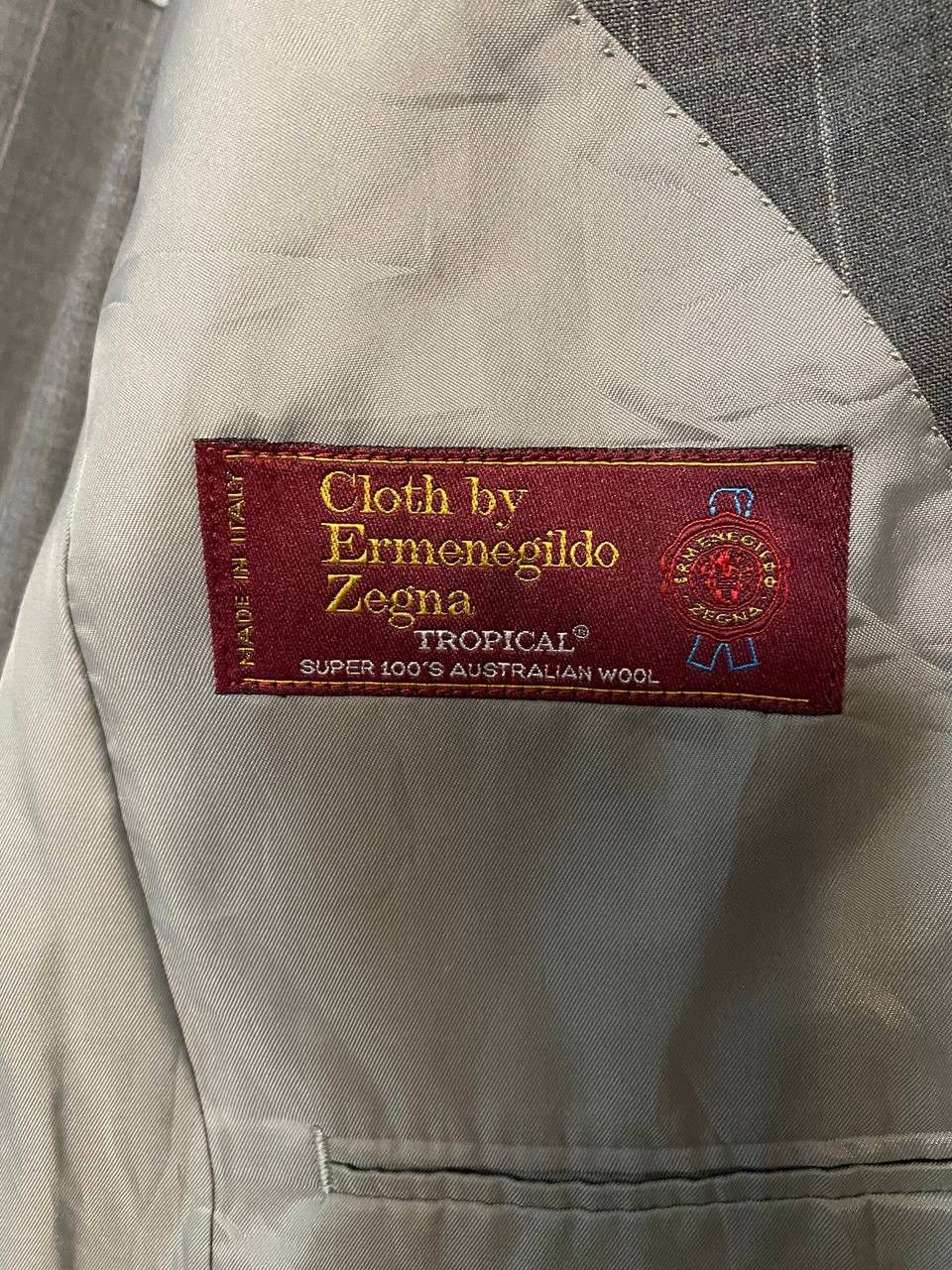 Ermenegildo Zegna Vintage Suit Coat Made In Japan Size US L / EU 52-54 / 3 - 8 Thumbnail