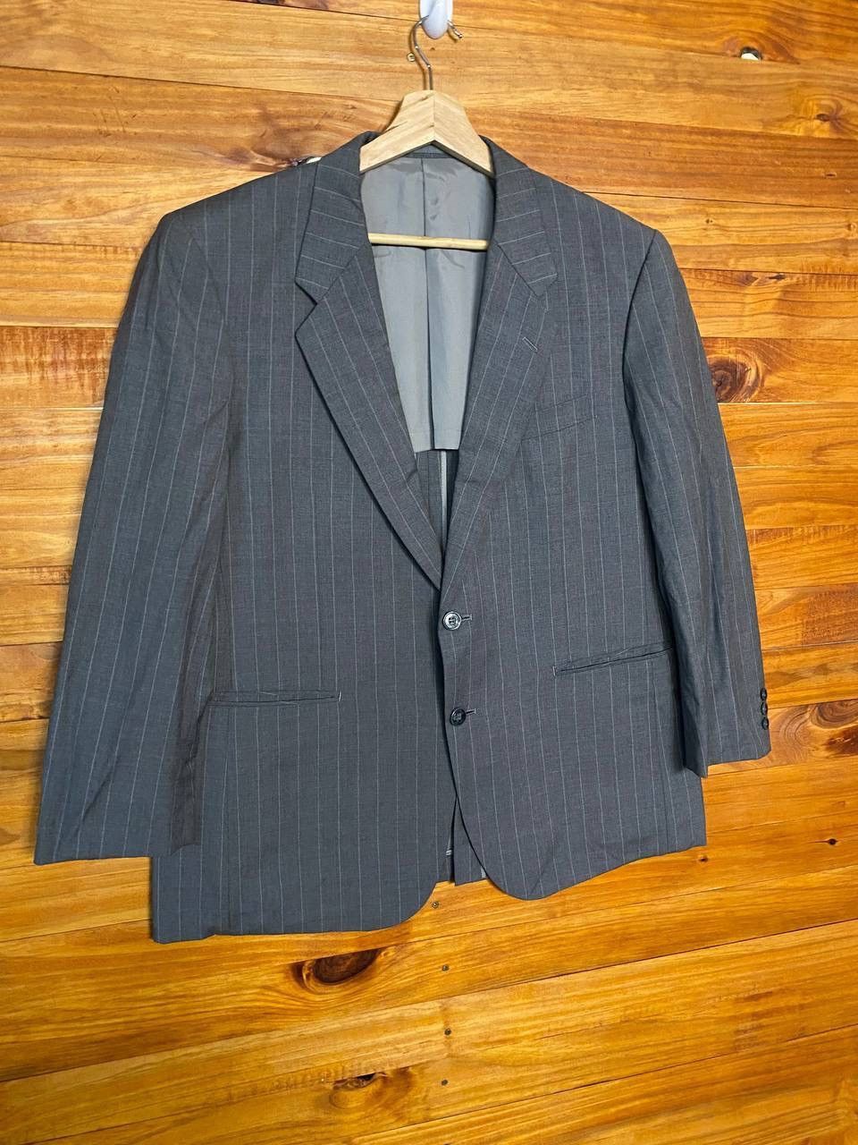 Ermenegildo Zegna Vintage Suit Coat Made In Japan Size US L / EU 52-54 / 3 - 3 Thumbnail
