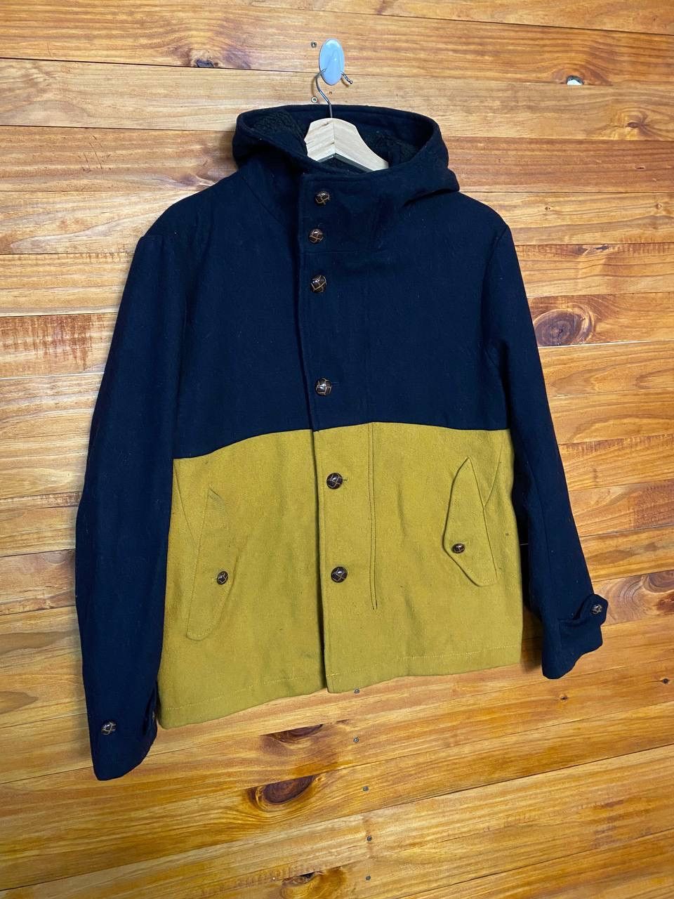 Japanese Brand × RAGEBLUE Rageblue Wool Zipper Hoodie Two Tone Color Size US M / EU 48-50 / 2 - 3 Thumbnail