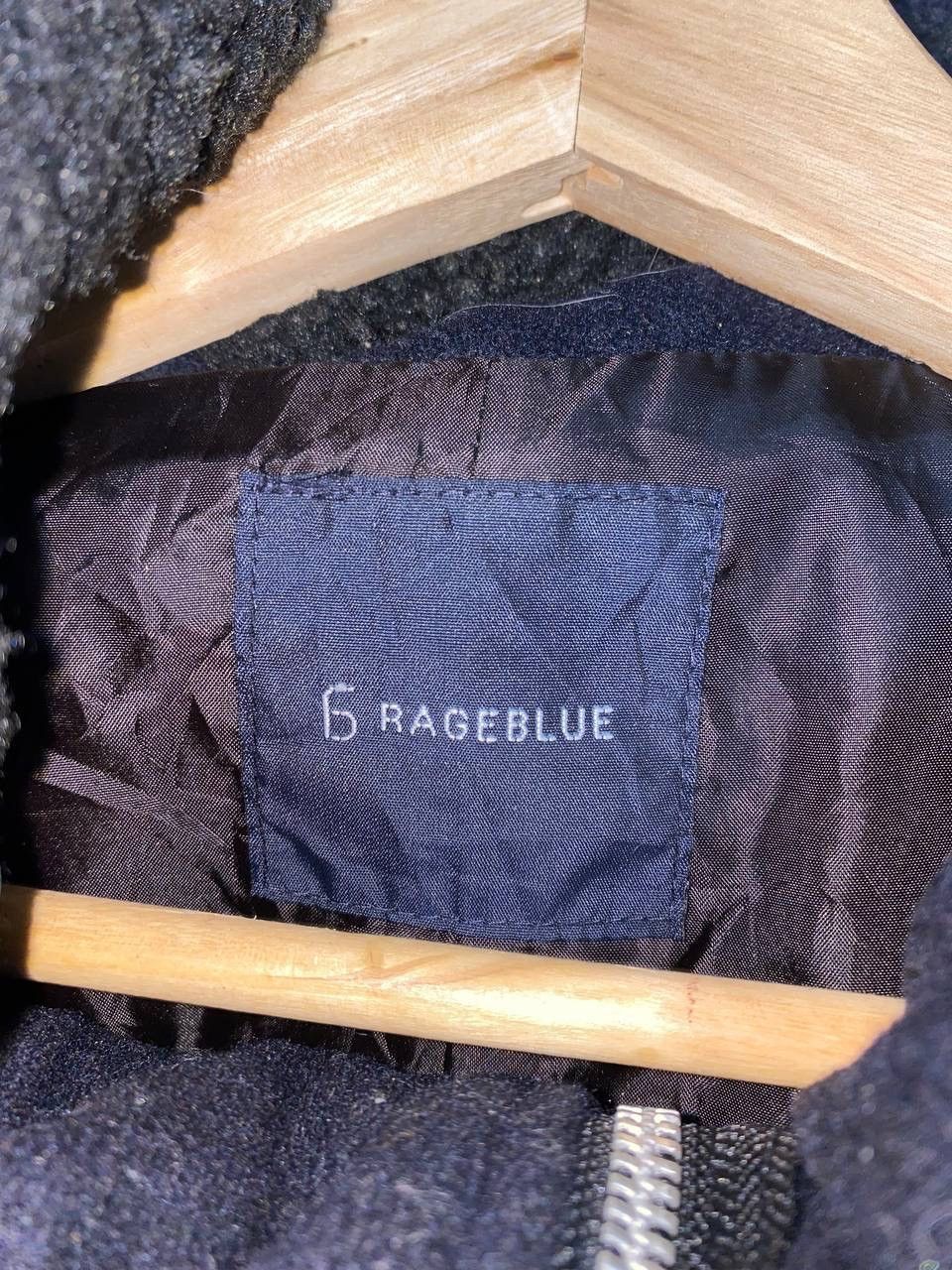 Japanese Brand × RAGEBLUE Rageblue Wool Zipper Hoodie Two Tone Color Size US M / EU 48-50 / 2 - 5 Thumbnail