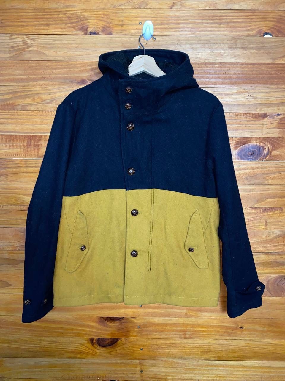 Japanese Brand × RAGEBLUE Rageblue Wool Zipper Hoodie Two Tone Color Size US M / EU 48-50 / 2 - 4 Thumbnail