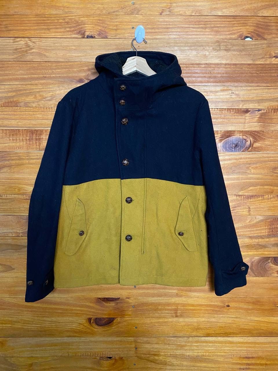 Japanese Brand × RAGEBLUE Rageblue Wool Zipper Hoodie Two Tone Color Size US M / EU 48-50 / 2 - 1 Thumbnail