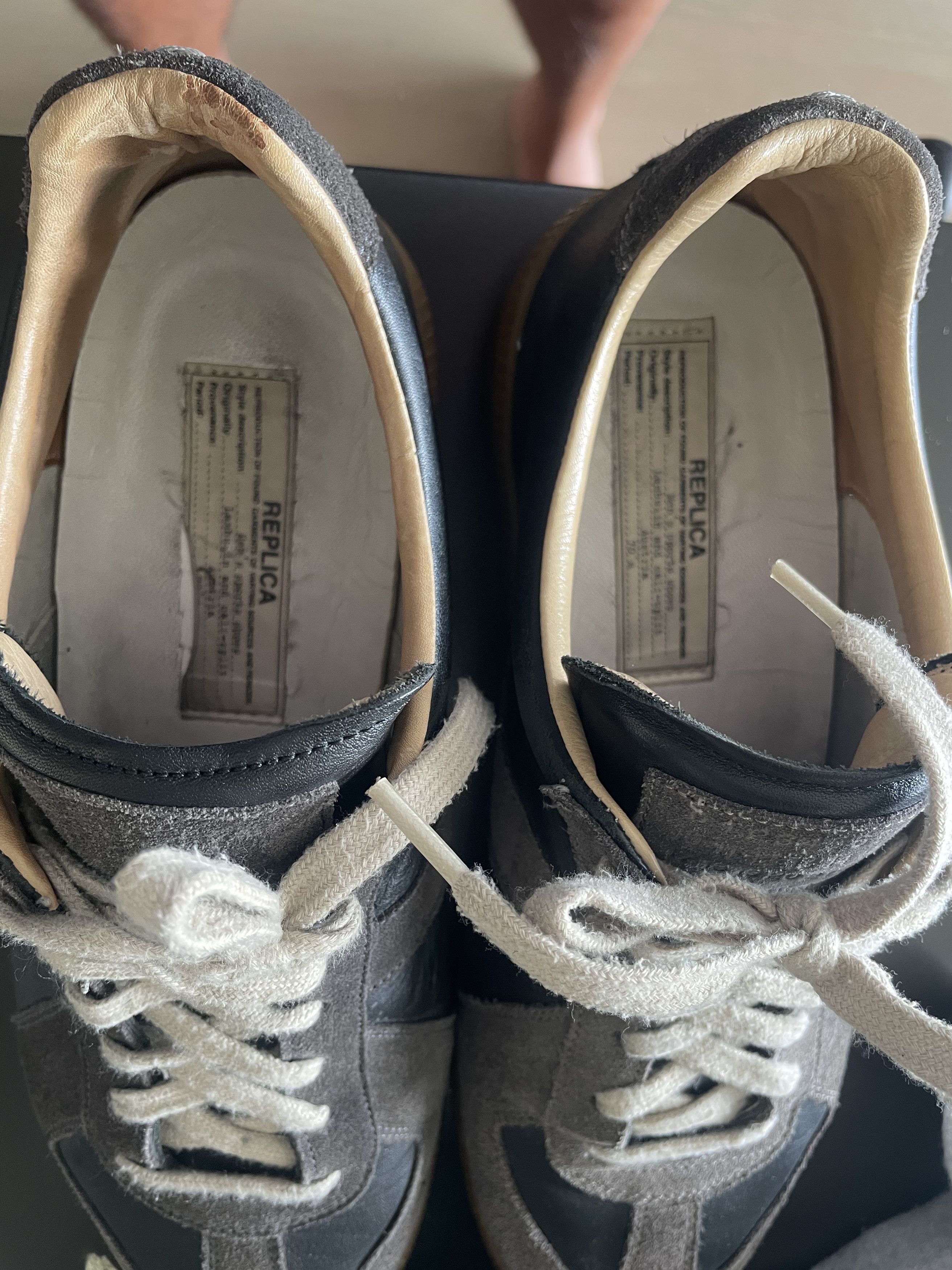 Maison Margiela MMM Margiela Black German Army Trainers 43 Size US 10 / EU 43 - 6 Thumbnail