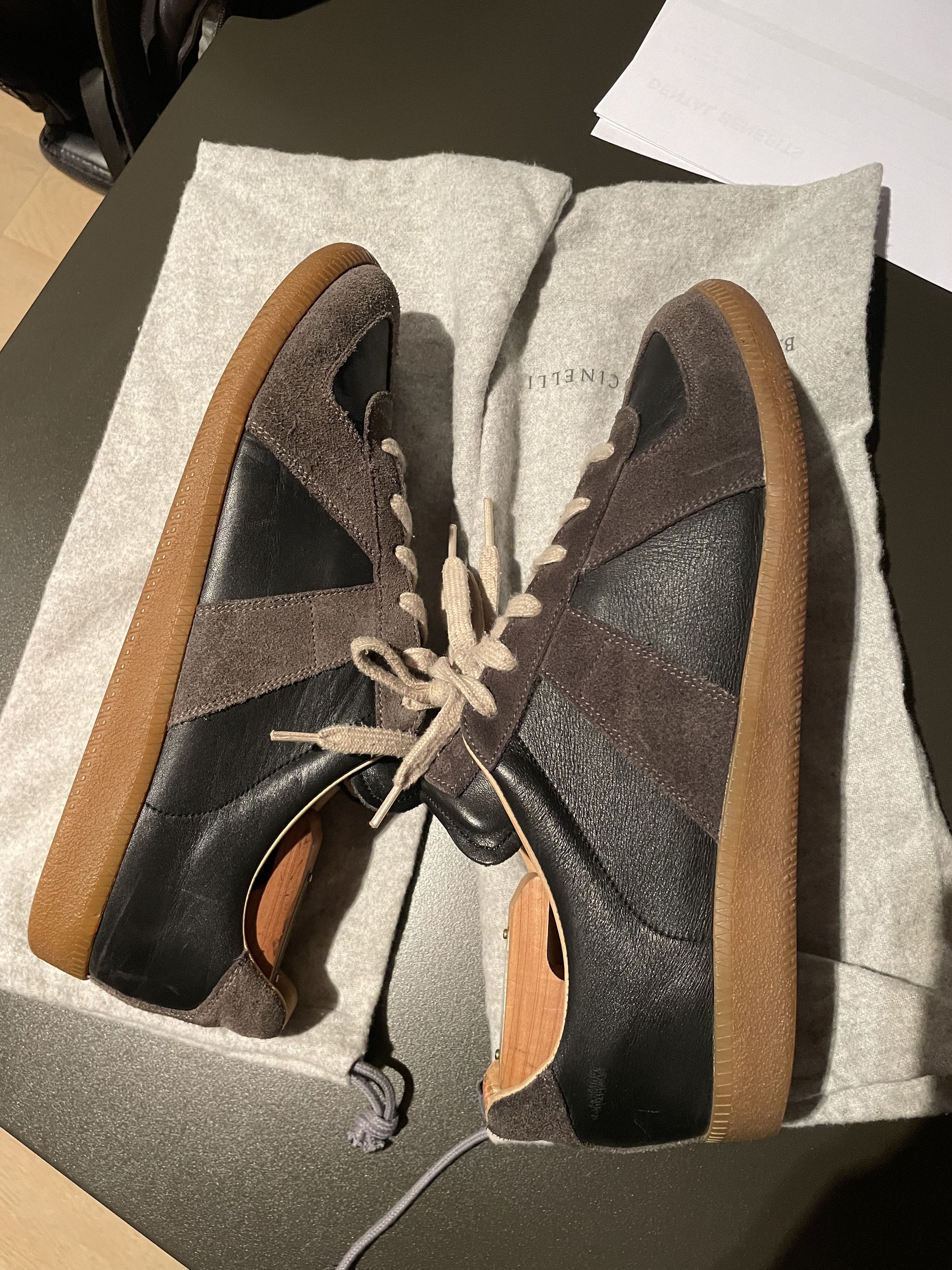 Maison Margiela MMM Margiela Black German Army Trainers 43 Size US 10 / EU 43 - 3 Thumbnail