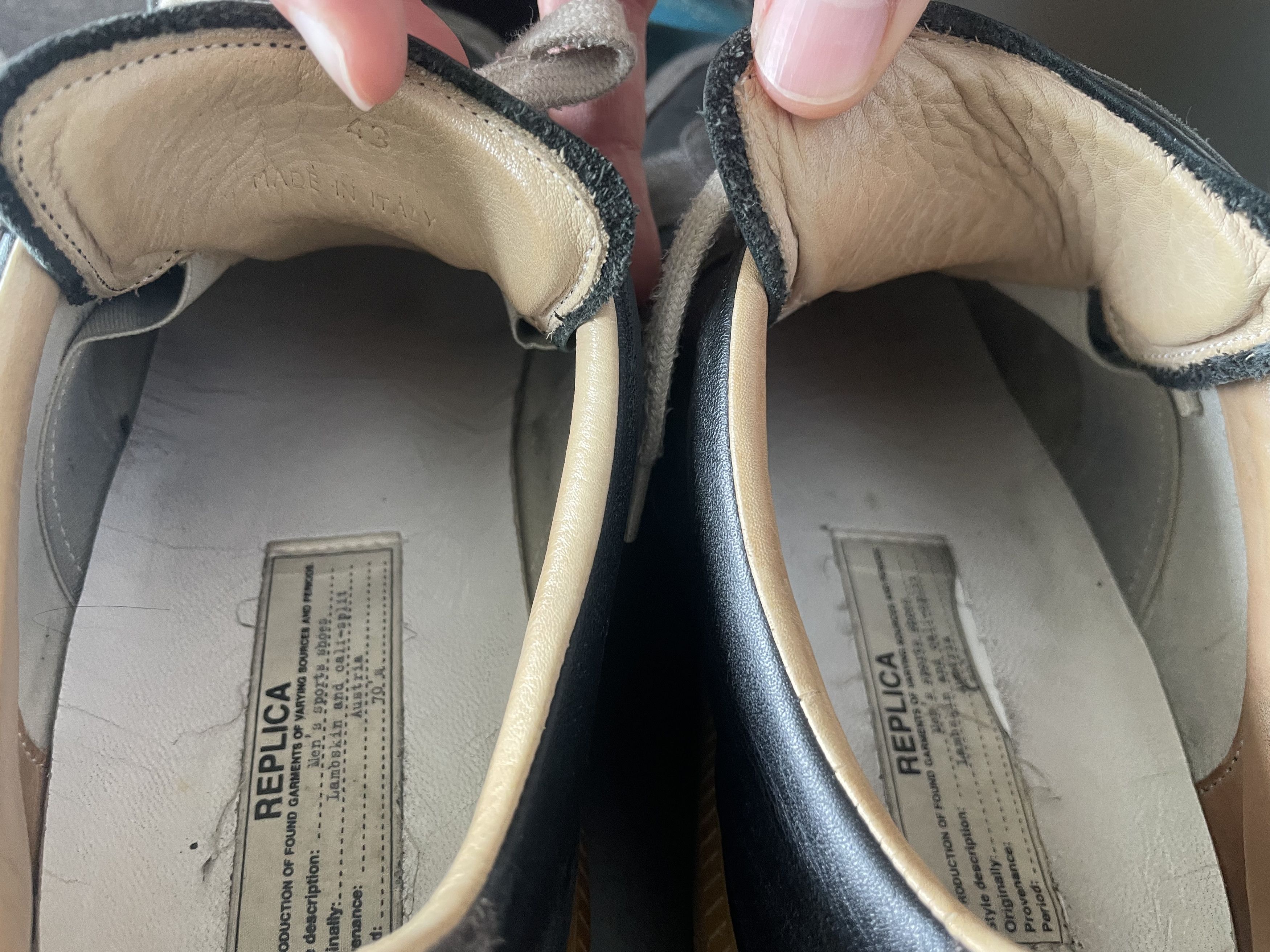 Maison Margiela MMM Margiela Black German Army Trainers 43