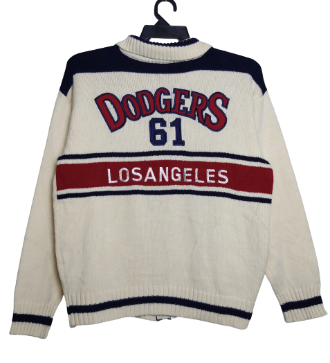 MLB VINTAGE LOS ANGELES DODGERS #61 EMBROIDERY KNITWEAR ZIPPER Size US L / EU 52-54 / 3 - 1 Thumbnail