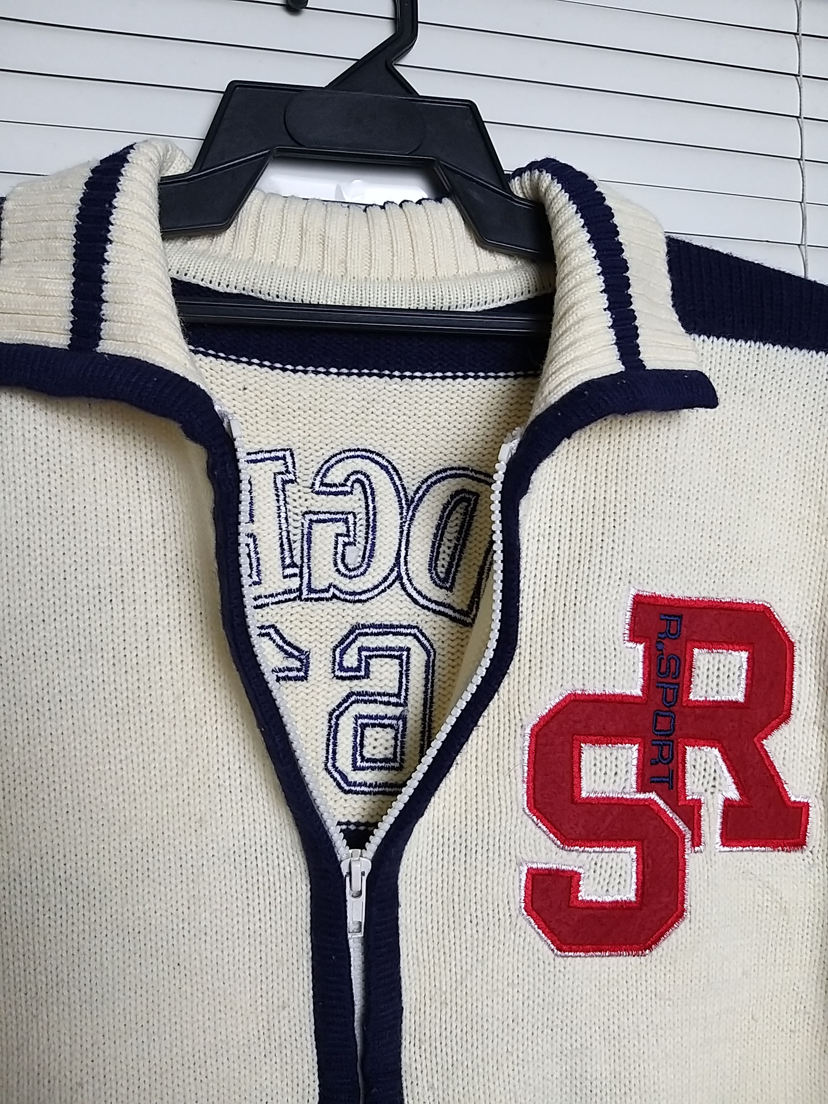 MLB VINTAGE LOS ANGELES DODGERS #61 EMBROIDERY KNITWEAR ZIPPER Size US L / EU 52-54 / 3 - 6 Thumbnail