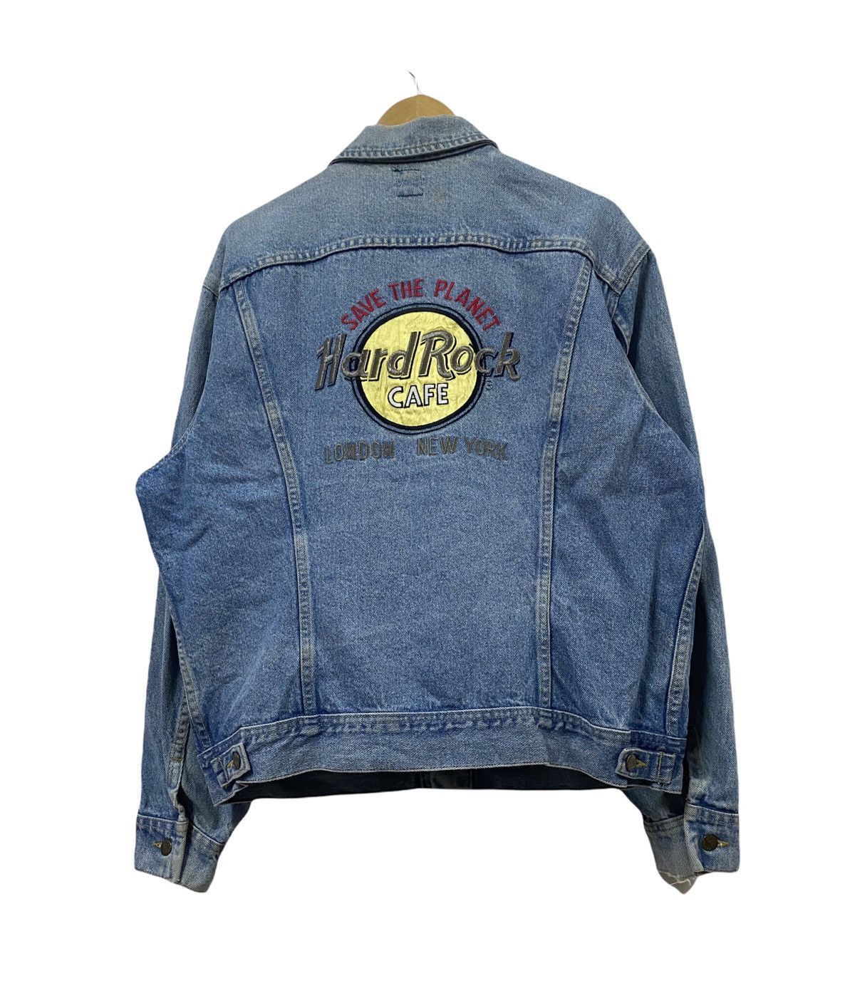 Lee Vintage 🔥 LEE Denim Hard Rock Cafe Jacket Size US XL / EU 56 / 4 - 1 Thumbnail