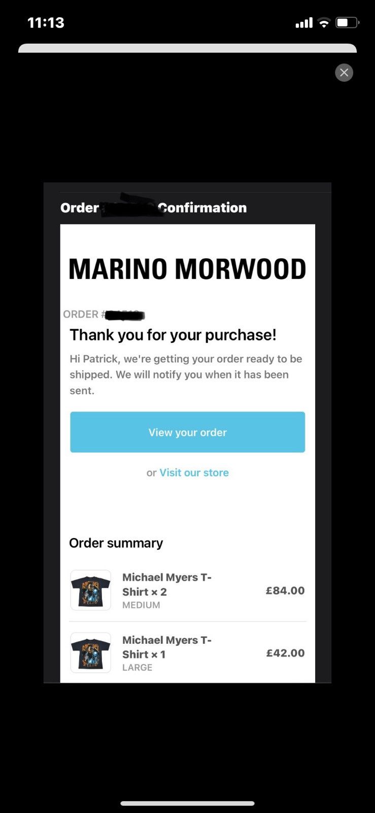 Marino Morwood × Vintage Marino Morwood Michael Myers Tee Size US M / EU 48-50 / 2 - 3 Thumbnail