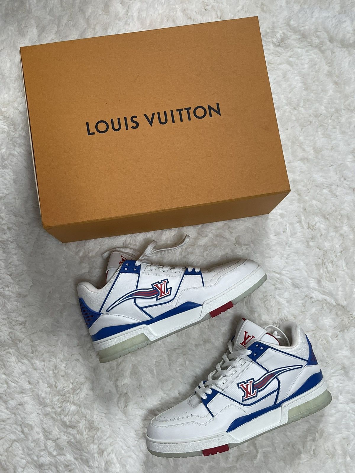 LOUIS VUITTON LV Trainer Red White Blue FW20 for Men