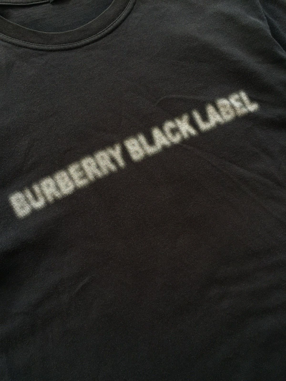 Burberry × Vintage Burberry Black Label Blurry Vision Nova Check Logo Tee Size US S / EU 44-46 / 1 - 3 Thumbnail